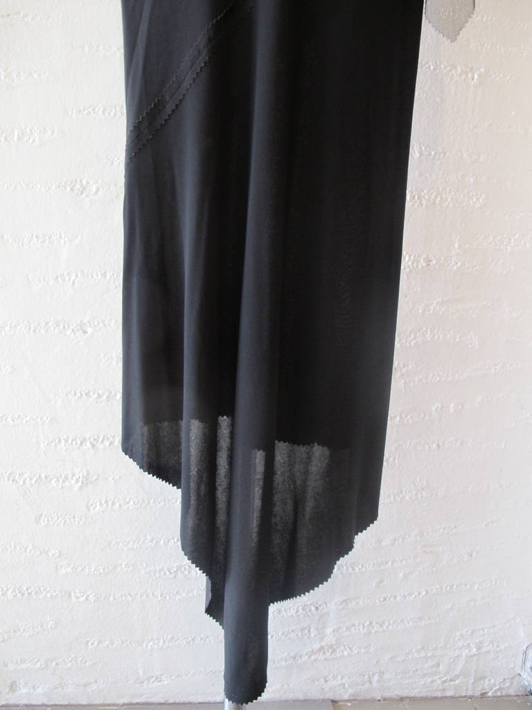Jean Paul Gaultier Unique Black Asymmetrical Skirt For Sale at 1stDibs