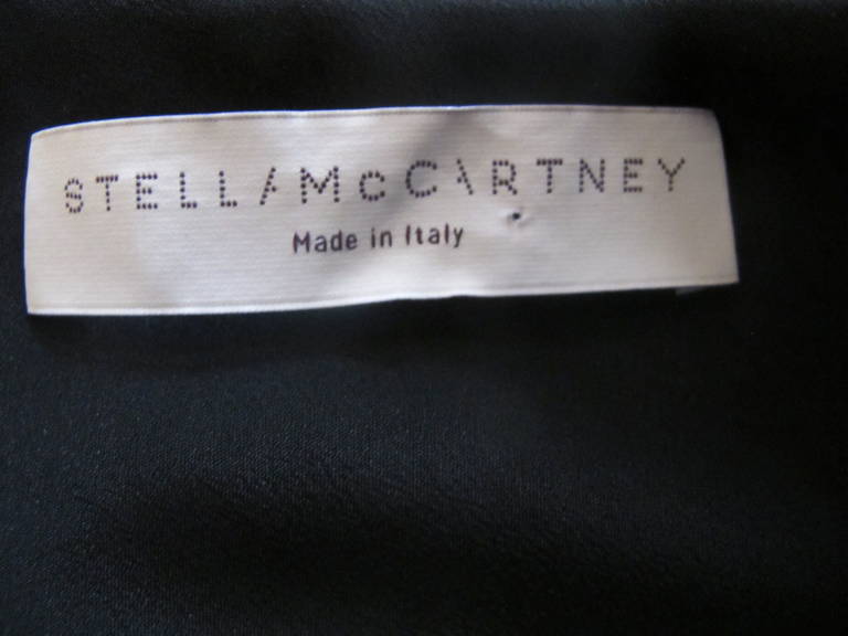 Stella McCartney One Shoulder Black Cocktail Dress For Sale 4