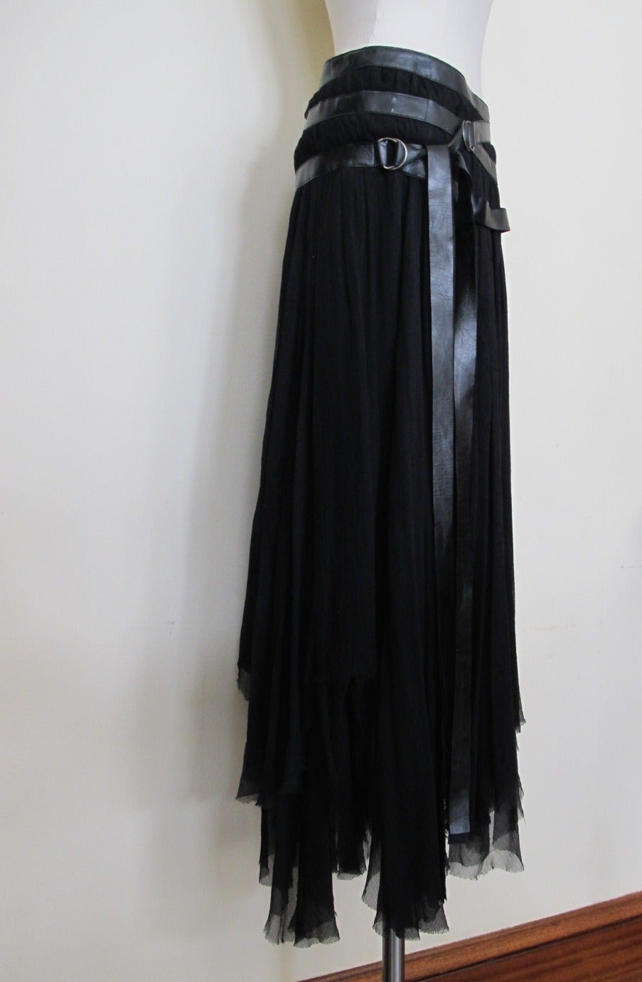 Alexander McQueen 2002 Hipster Harness Skirt In Excellent Condition For Sale In San Francisco, CA