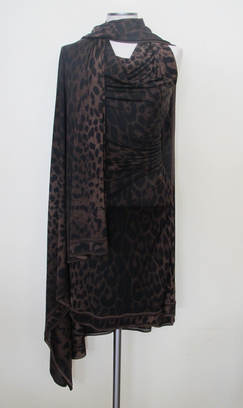 Black Leonard Paris Dress with Matching Shawl For Sale