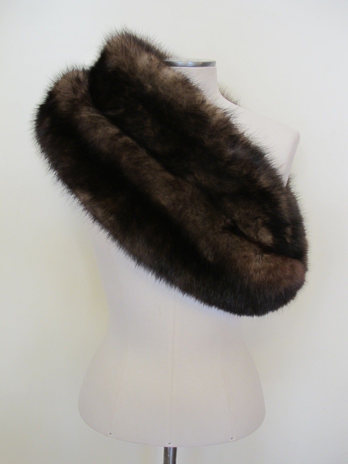 I. Magnin Double Sable Stole For Sale 1