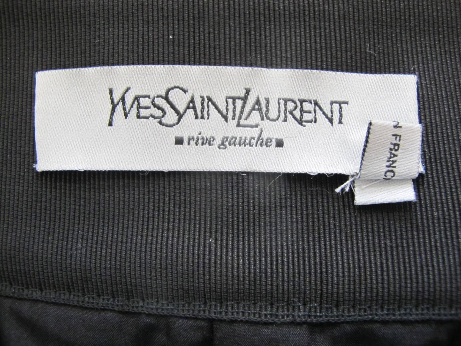 2002 Tom Ford for YSL Gros Grain, Taffeta and Velvet Skirt For Sale 4