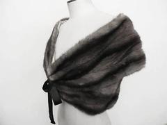 Prada Exquisite Natural Rich Grey Mink Shrug
