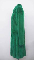 Gianni Versace Fall/Winter Runway 2012 Electric Green Mink Coat