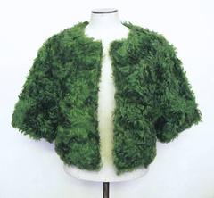 Prada Green Mohair Bolero