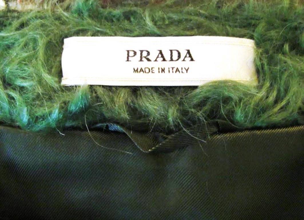 Prada Green Mohair Bolero For Sale 1