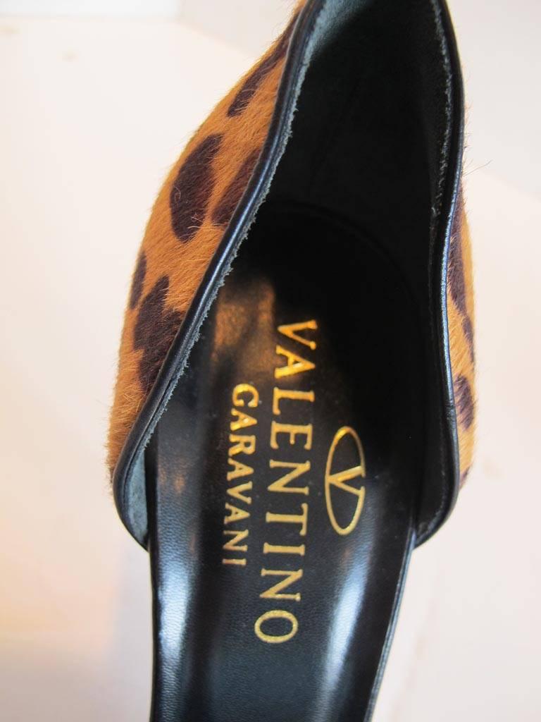Valentino Garavani Leopard Shoes w/ Exaggerated Bow -NEW For Sale 4