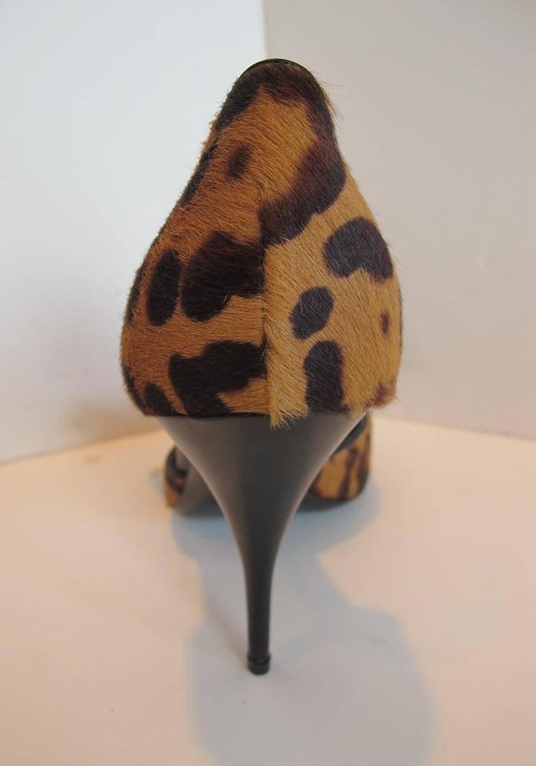Valentino Garavani Leopard Shoes w/ Exaggerated Bow -NEW For Sale 1