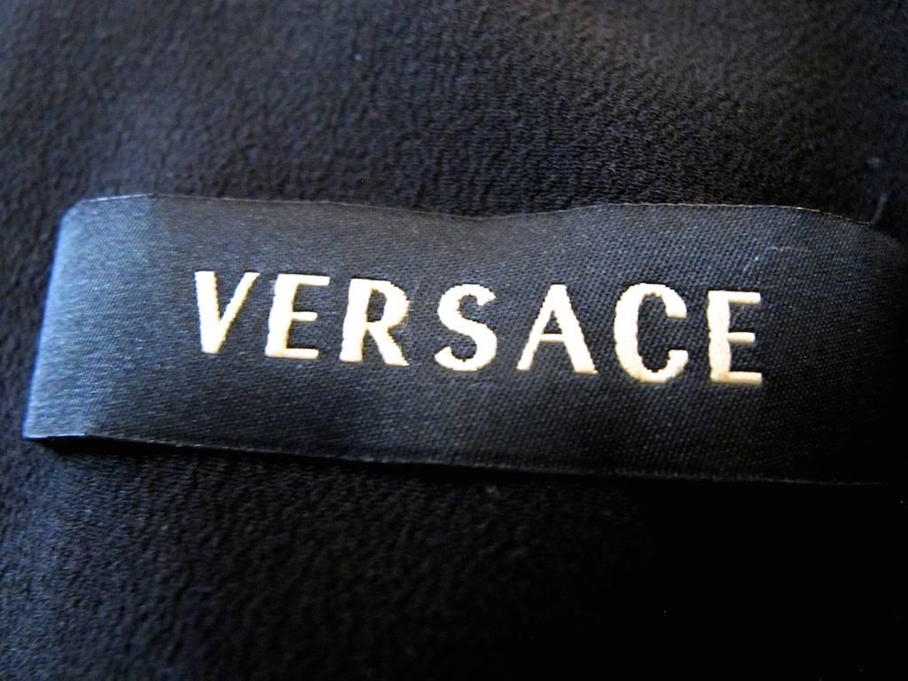 NEW Spring 2007 Gianni Versace Geometric Swirl Print Gown For Sale 3