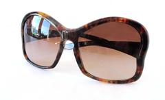 Prada Tortoiseshell Oversize Sunglasses with Case
