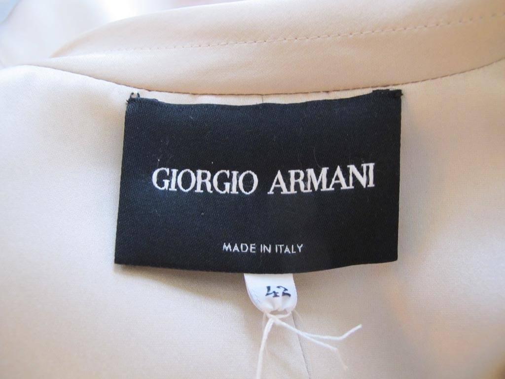 New Giorgio Armani Pink and Silver Bugle Beaded Jacket For Sale 4