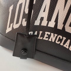 Balenciaga Ville S Los Angeles Black Grained Leather Top-Handle Bag