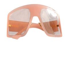 Christian Dior Occhiali da Sole Oversize Rosa Cipria Vintage Y2K