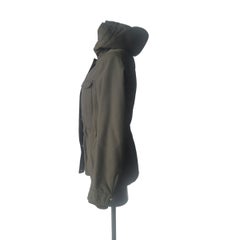 Prada Military Green Nylon-Cotton Hooded Parka, Excellent Condition