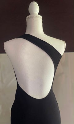 Gucci Tom Ford SS 2000 Black Cutout Backless Dress