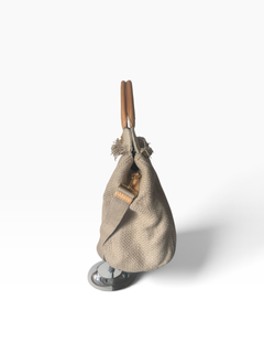 Prada 2011 Linen and Rope Woven Canvas Fringe Large Tote Bag
