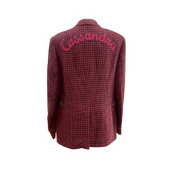Gucci Alessandro Michele 2016 L’Aveugle Par Amour Red Check Blazer