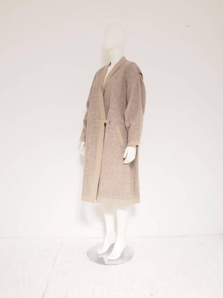 Women's Issey Miyake Obi Wrap Coat For Sale