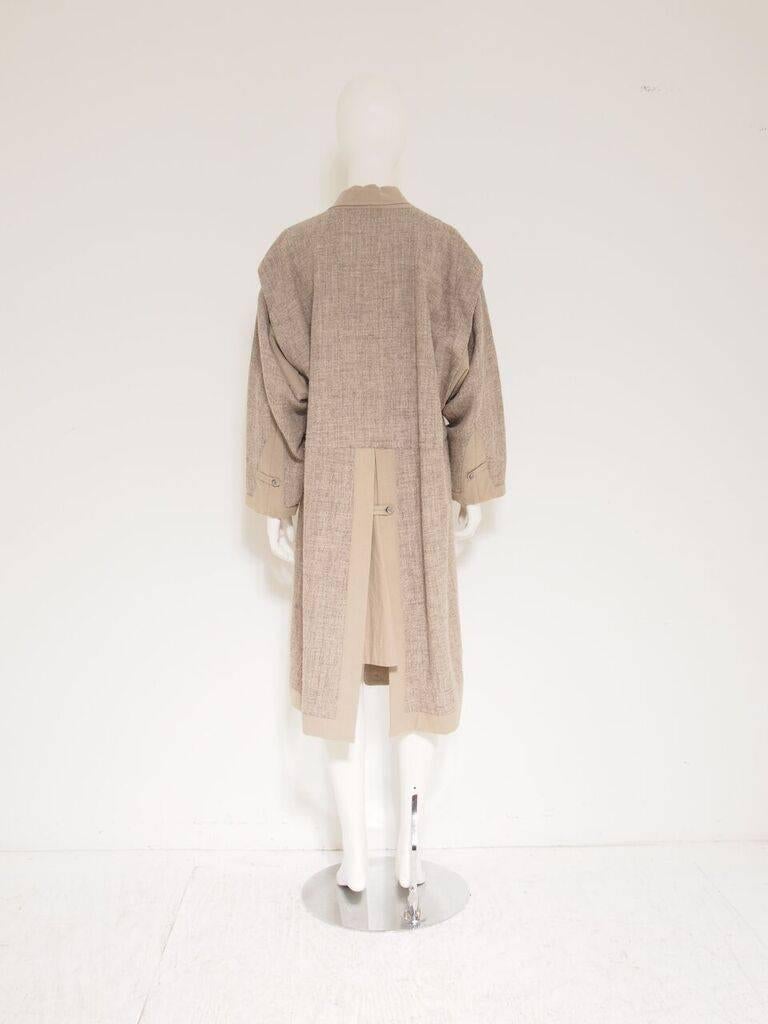 Issey Miyake Obi Wrap Coat In Excellent Condition For Sale In New York, NY