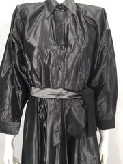 Norma Kamali Metallic Trench Coat