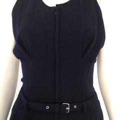 Comme des Garçons Navy Wool Jumpsuit