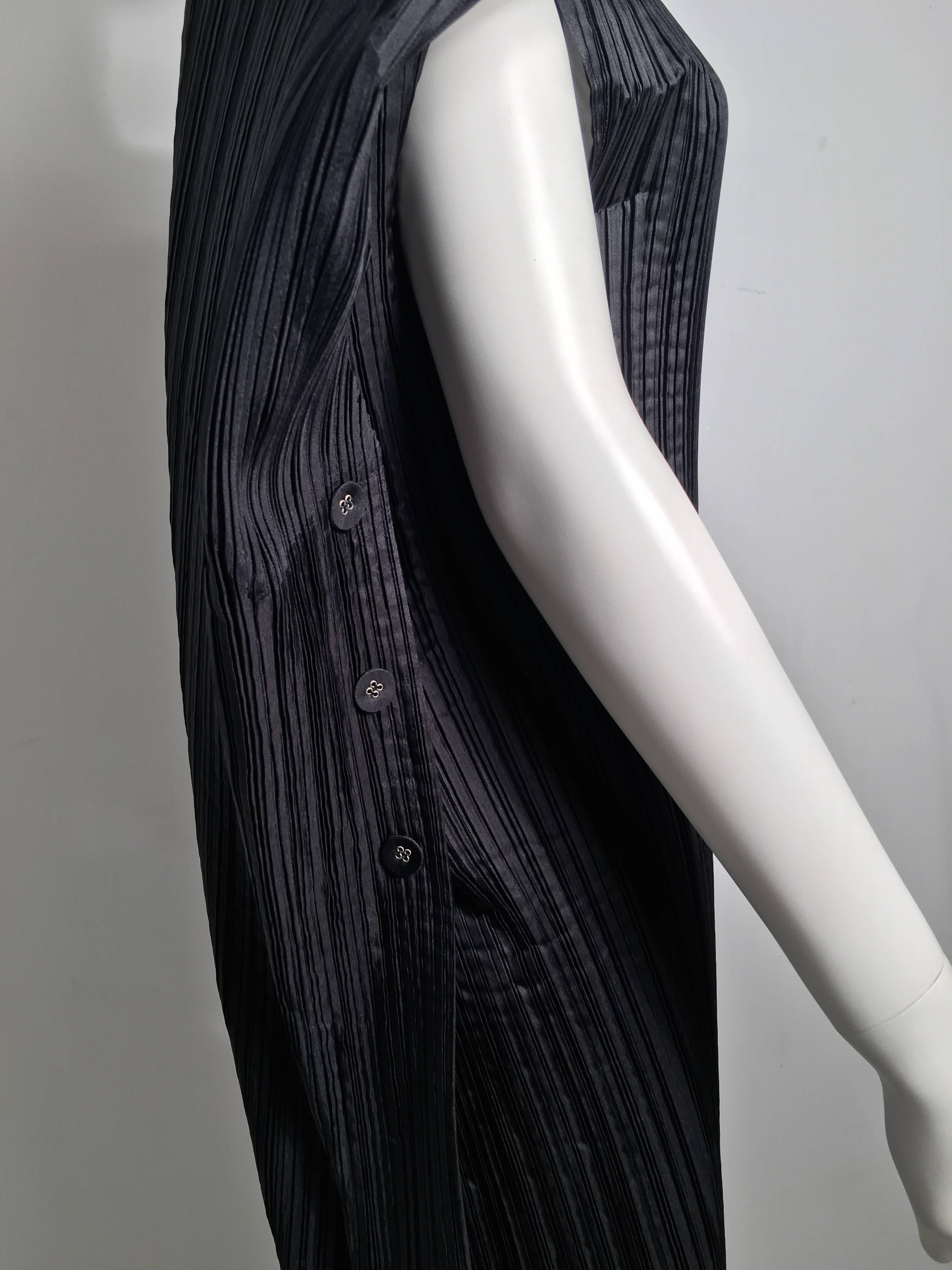 issey miyake black dress