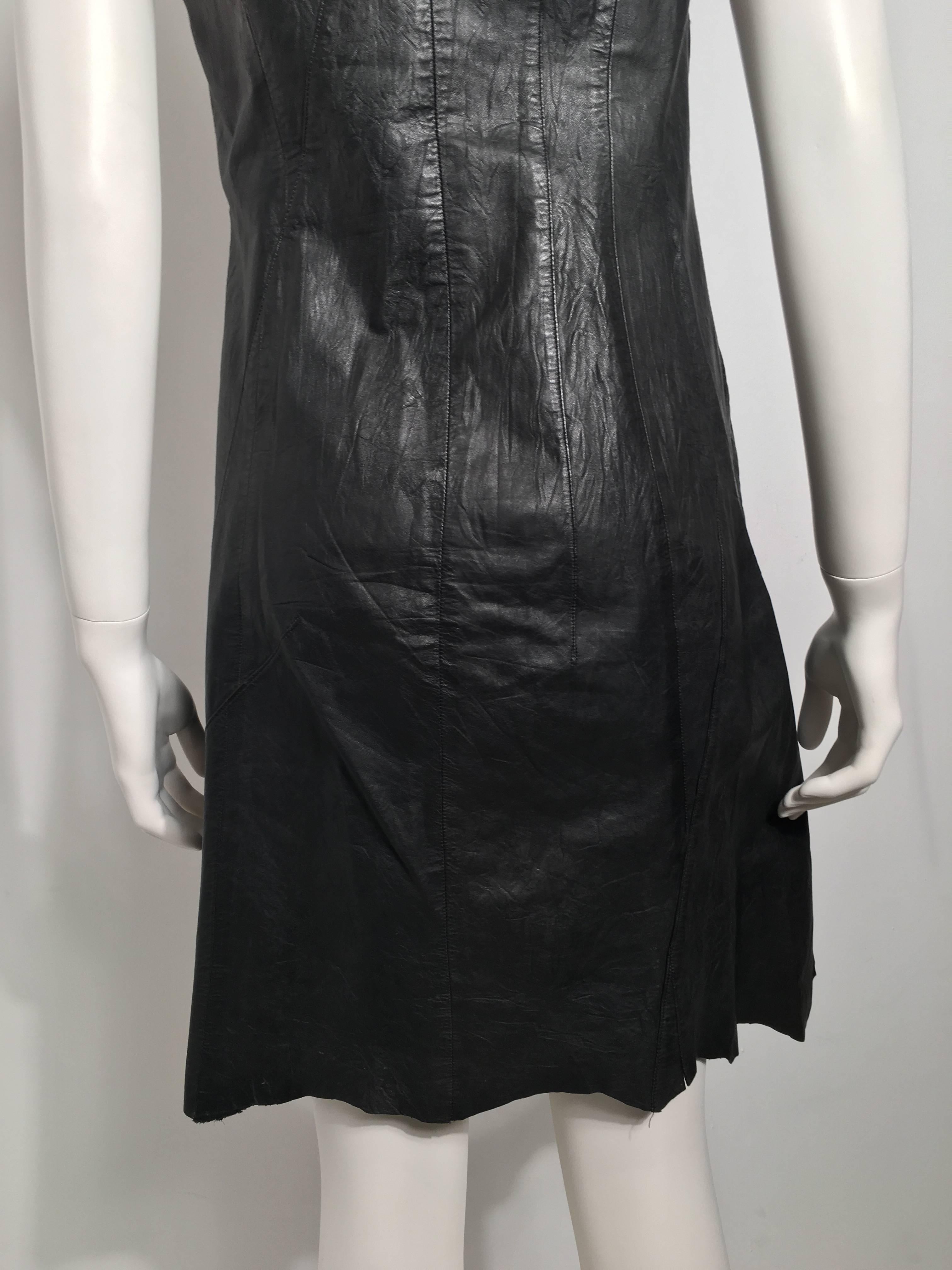 Junya Watanabe Comme des Garcons Leather Dress In Excellent Condition For Sale In New York, NY