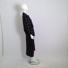 Issey Miyake Plaid Skirt Suit