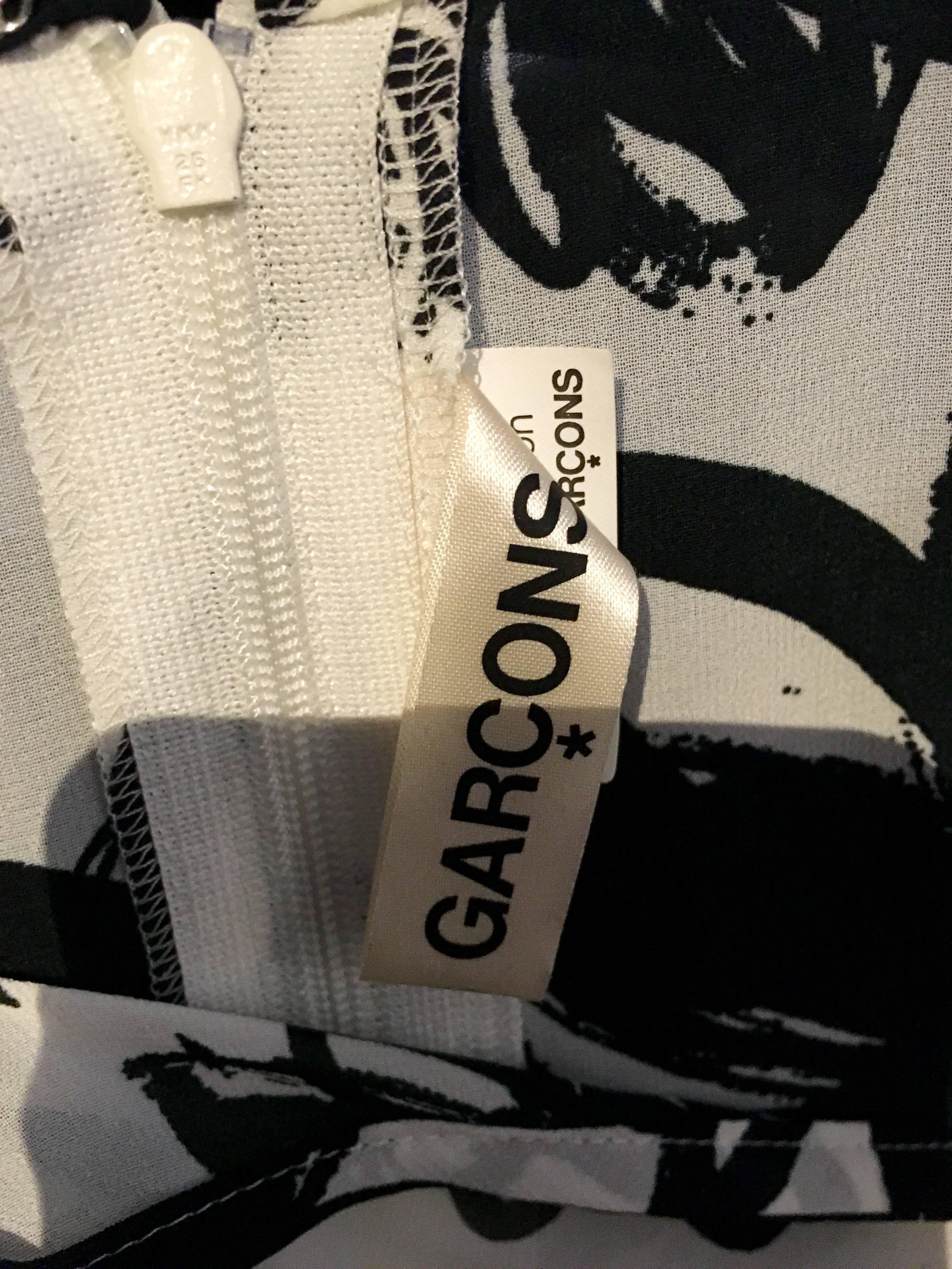 Comme des Garçons Black and White Print Dress 1
