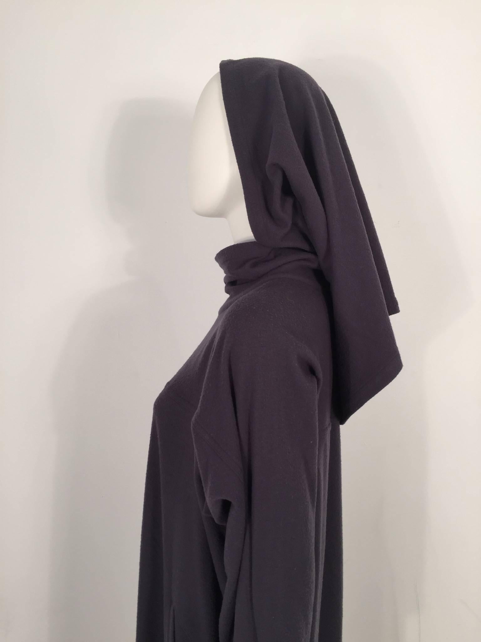 Issey Miyake Iconic Hooded Dress In Excellent Condition For Sale In New York, NY