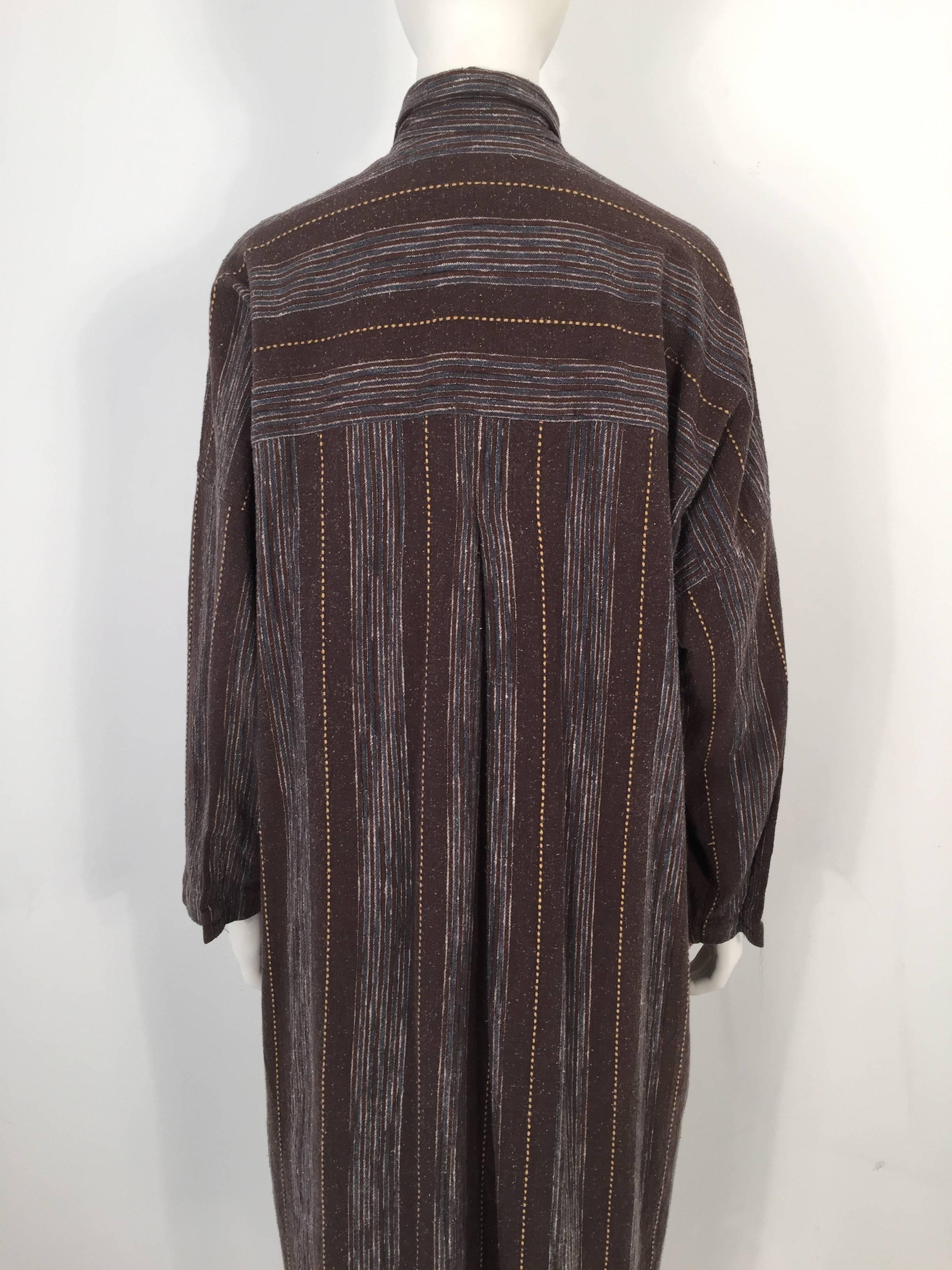 Women's Issey Miyake Plantation Striped Dress With Pockets For Sale