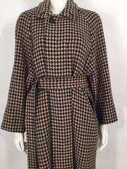 Matsuda Wool Houndstooth Overcoat