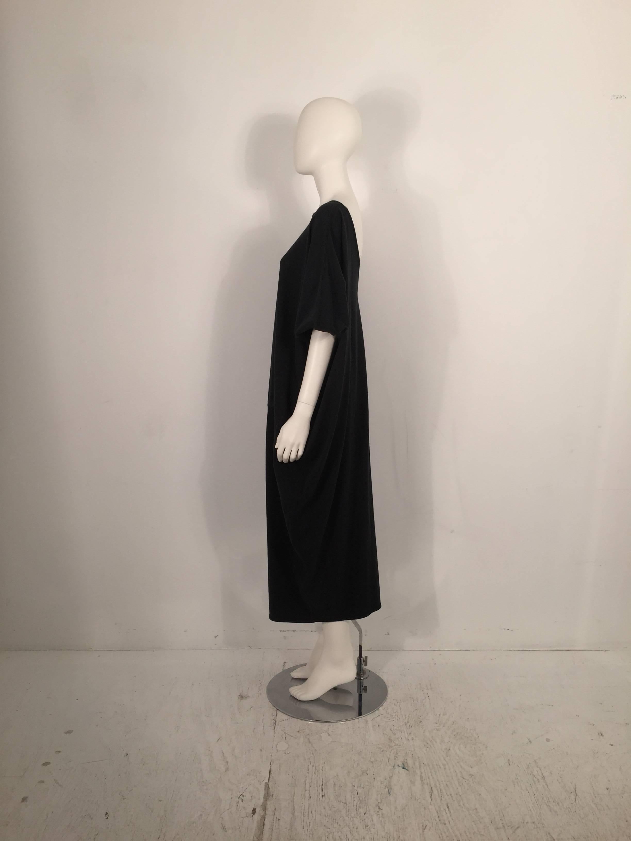 Issey Miyake Black Balloon Dress In Good Condition For Sale In New York, NY