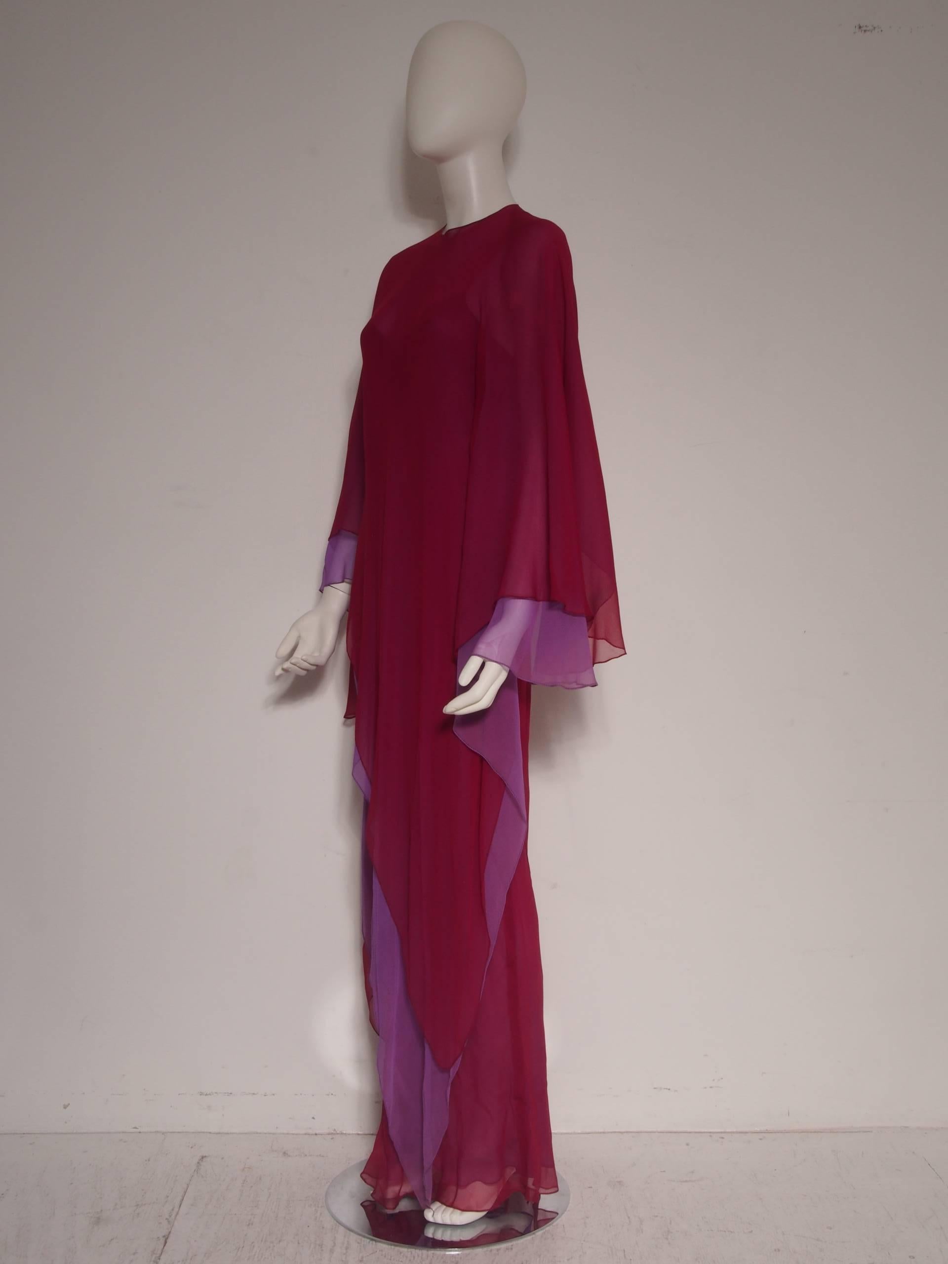 Women's Halston Silk Chiffon Dress & Caftan