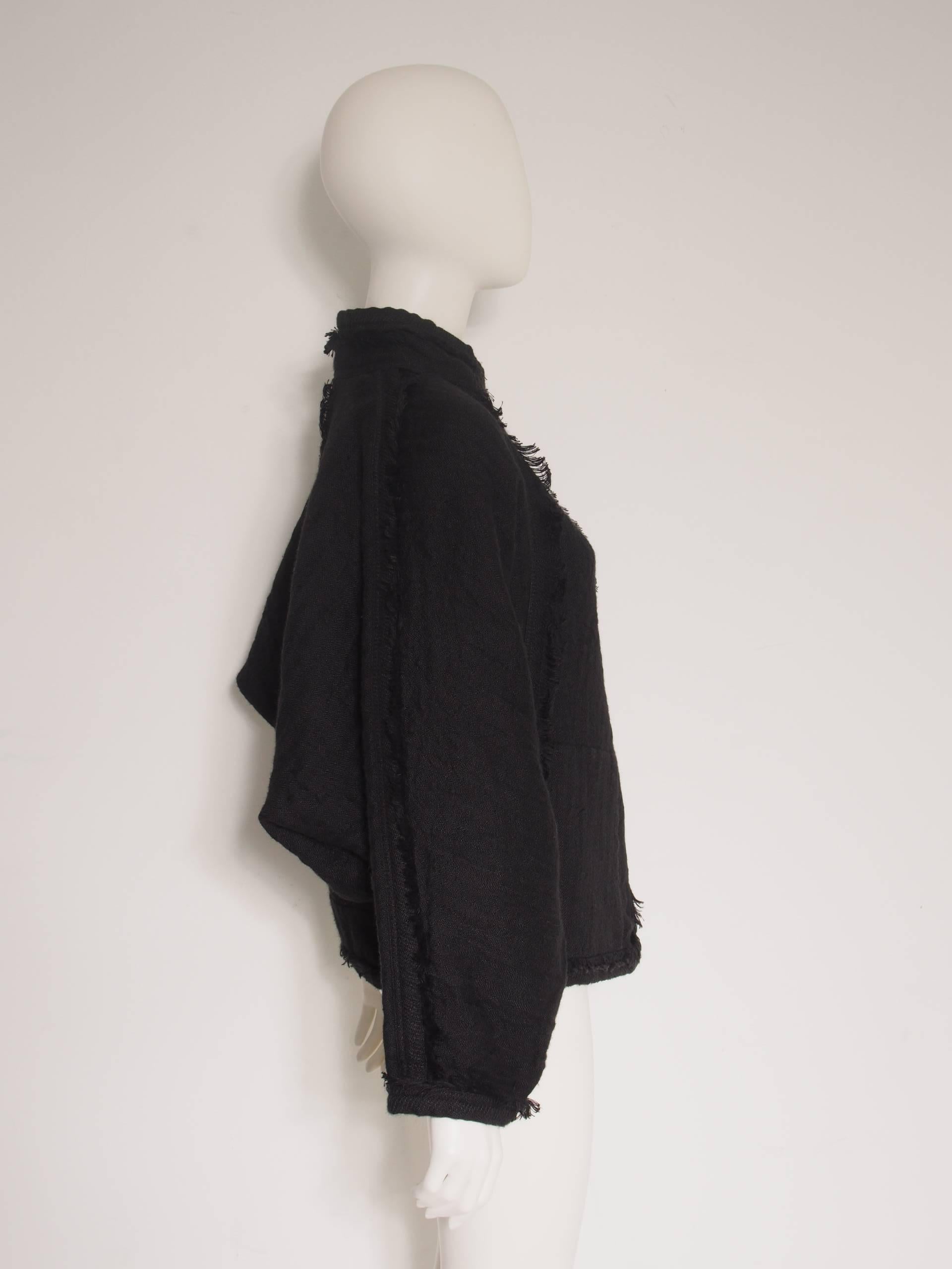 Issey Miyake Batwing Woven Jacket In Excellent Condition For Sale In New York, NY