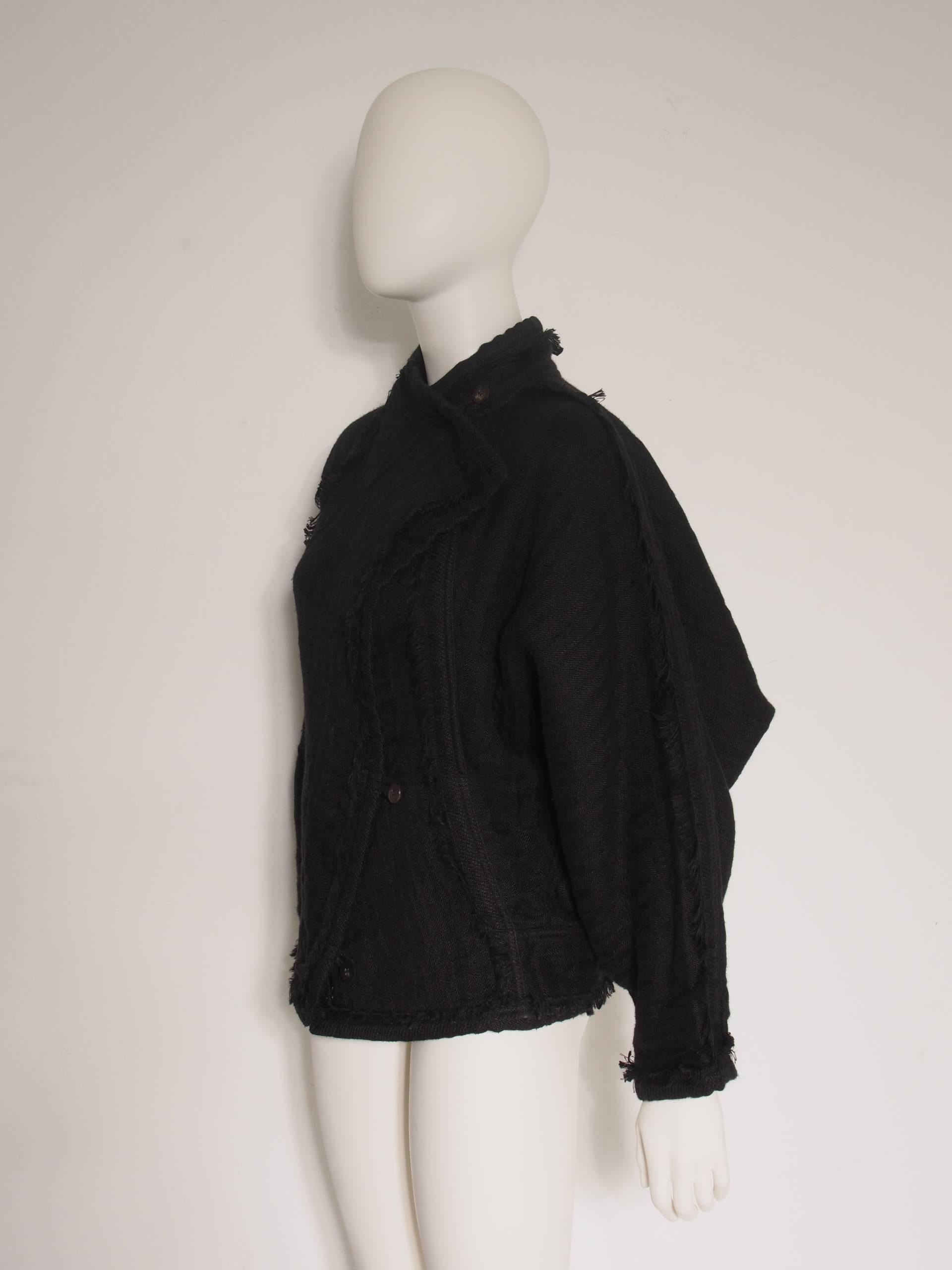 Women's Issey Miyake Batwing Woven Jacket For Sale