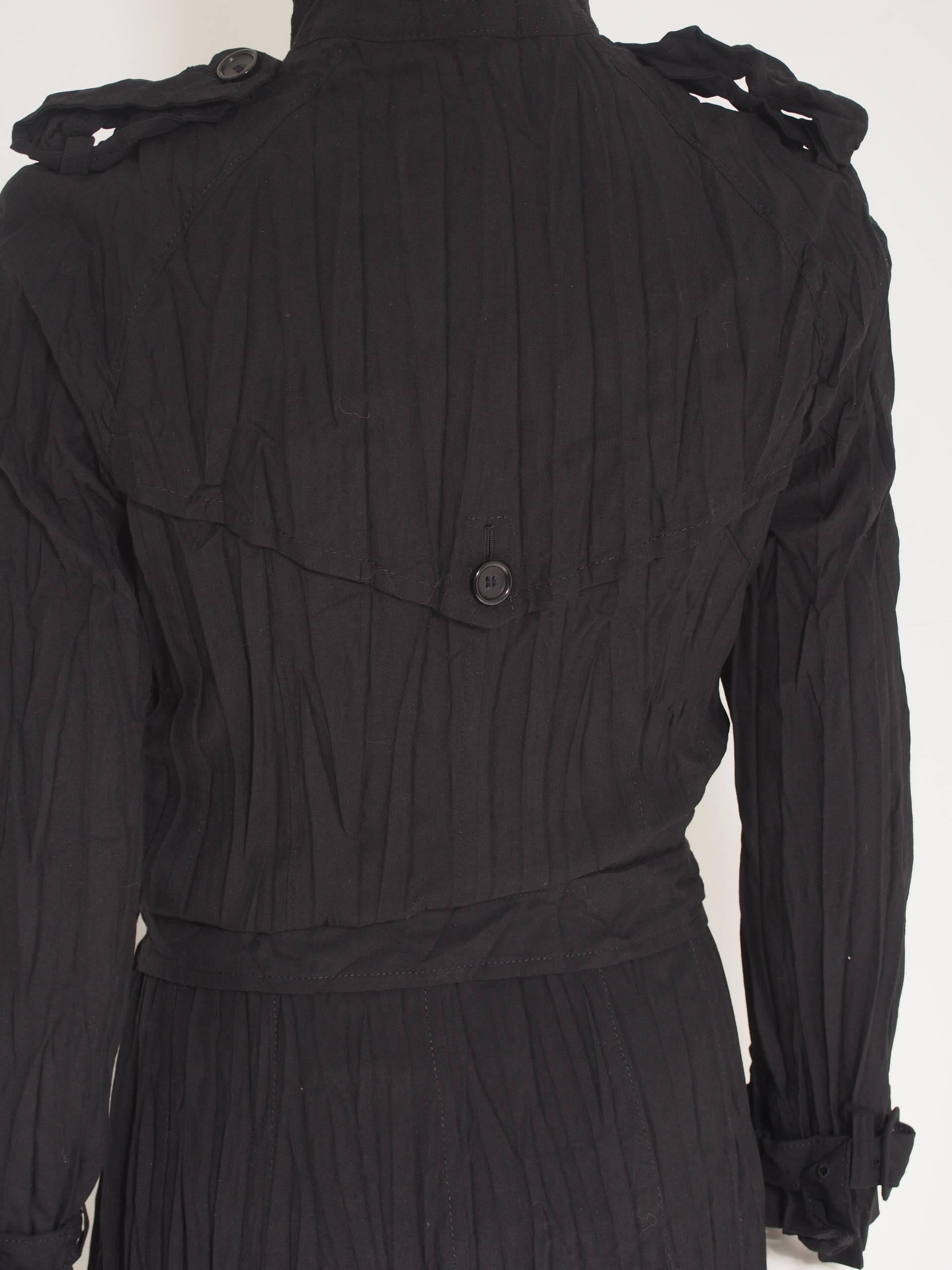 Women's Junya Watanabe Comme des Garçons Belted Crinkle Jacket For Sale