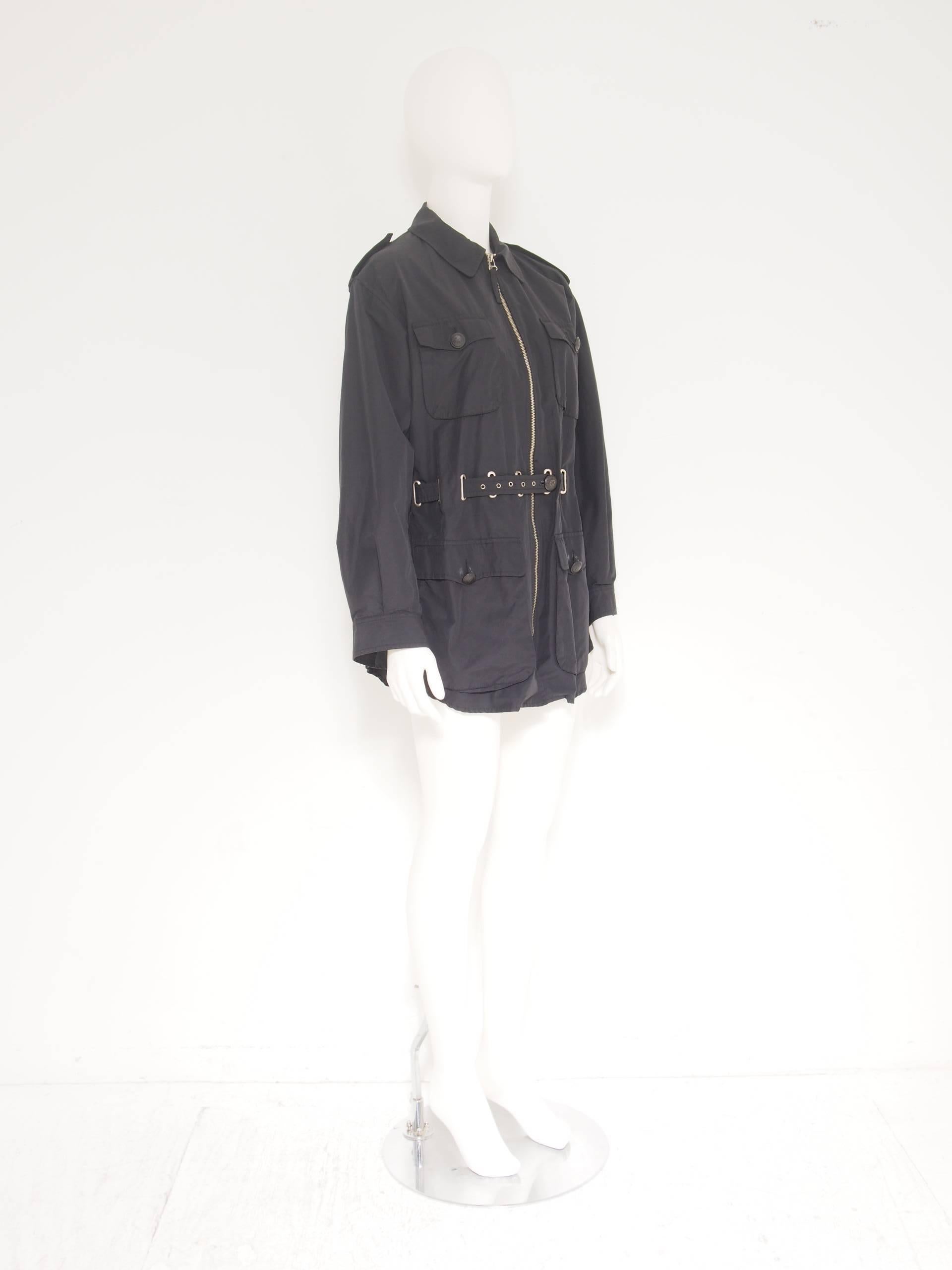 Black Jean Paul Gaultier Nautical Anorak Jacket For Sale