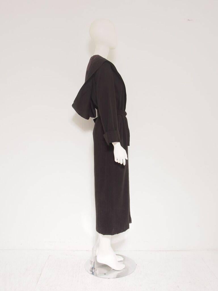 Issey Miyake Iconic Oversized Suede Hood Jacket In Excellent Condition For Sale In New York, NY