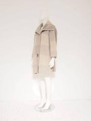 Issey Miyake Oversized Wool Plaid Coat