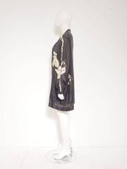 Krizia Silk Kimono Jacket with Pearl Beads