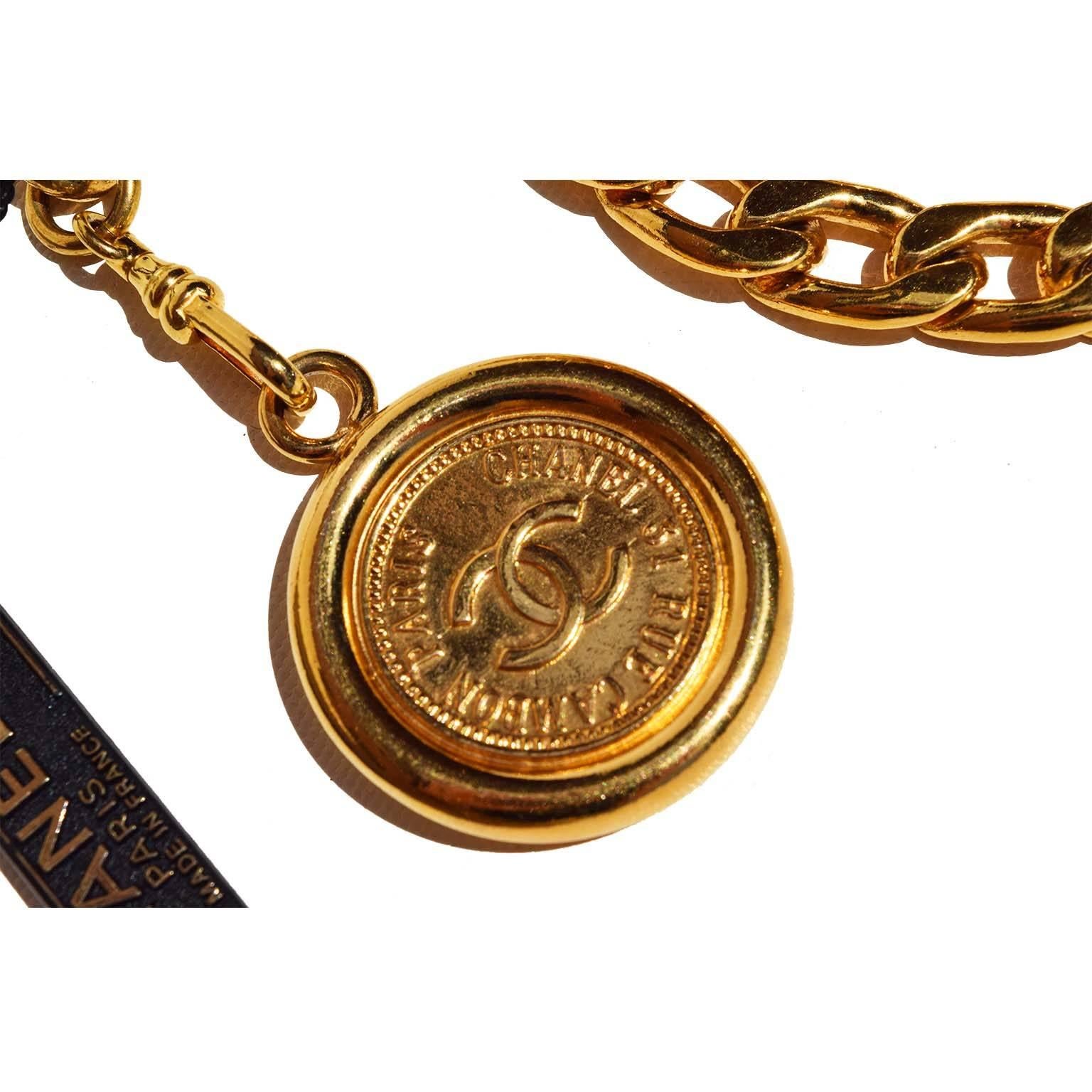 Chanel vintage medallion belt or necklace Rue Cambon 1