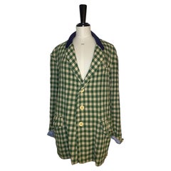 Voyage Invest In The Original Mens Linen Chequered Jacket - Large