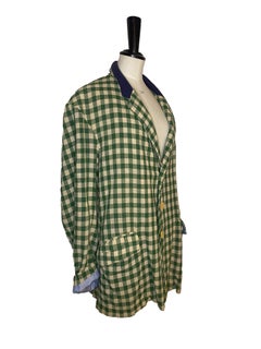 Voyage Invest In The Original Mens Linen Chequered Jacket - Large
