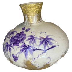 Antique Alfred Stellmacher Turn-Teplitz Cabinet Vase, Japonisme Style – c. 1885