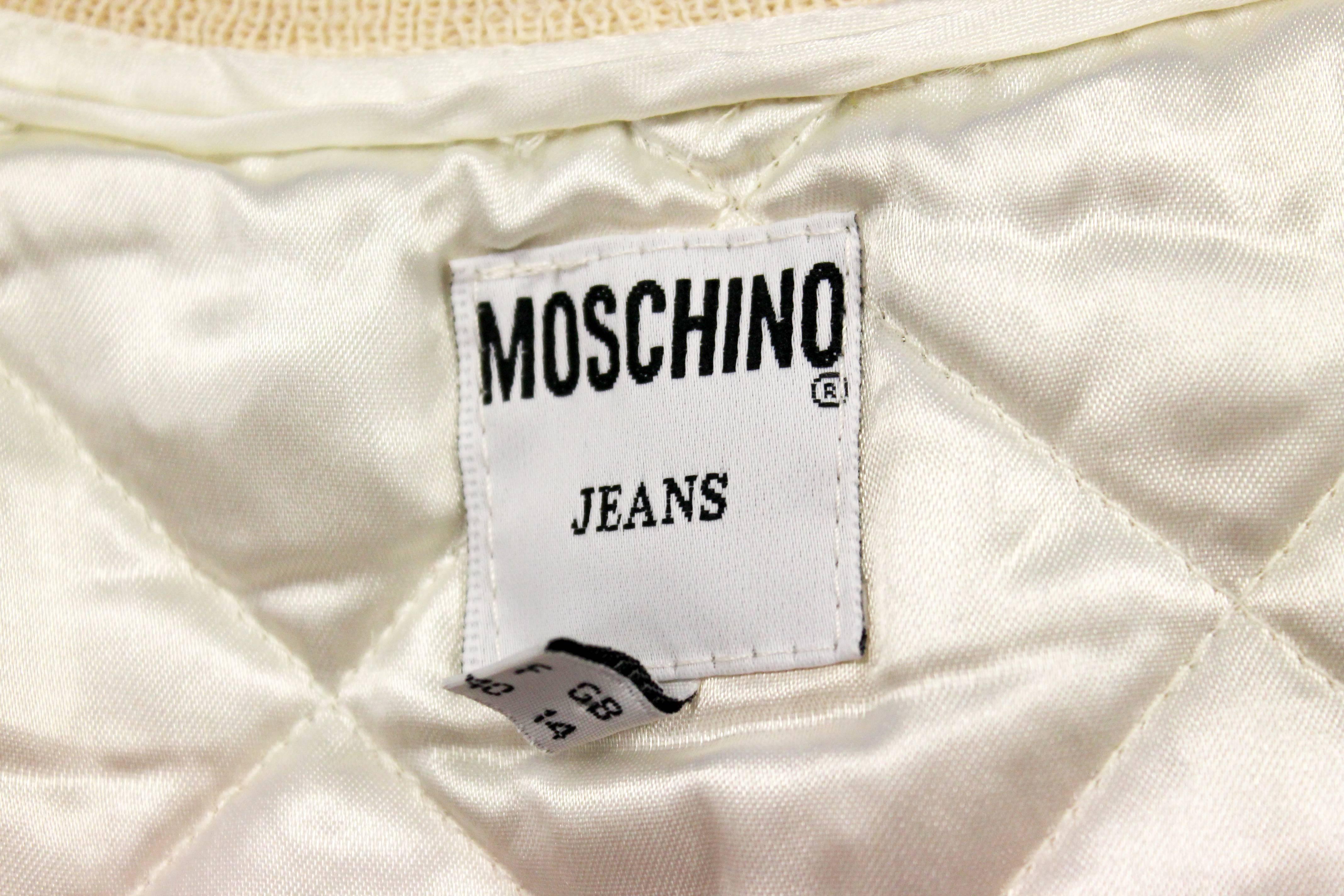 Early 1990's Moschino Jeans Duck Print Gilet  For Sale 1
