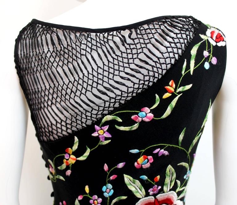 Belville Sassoon Lorcan Mullany Piano Shawl Dress Late 1990's
