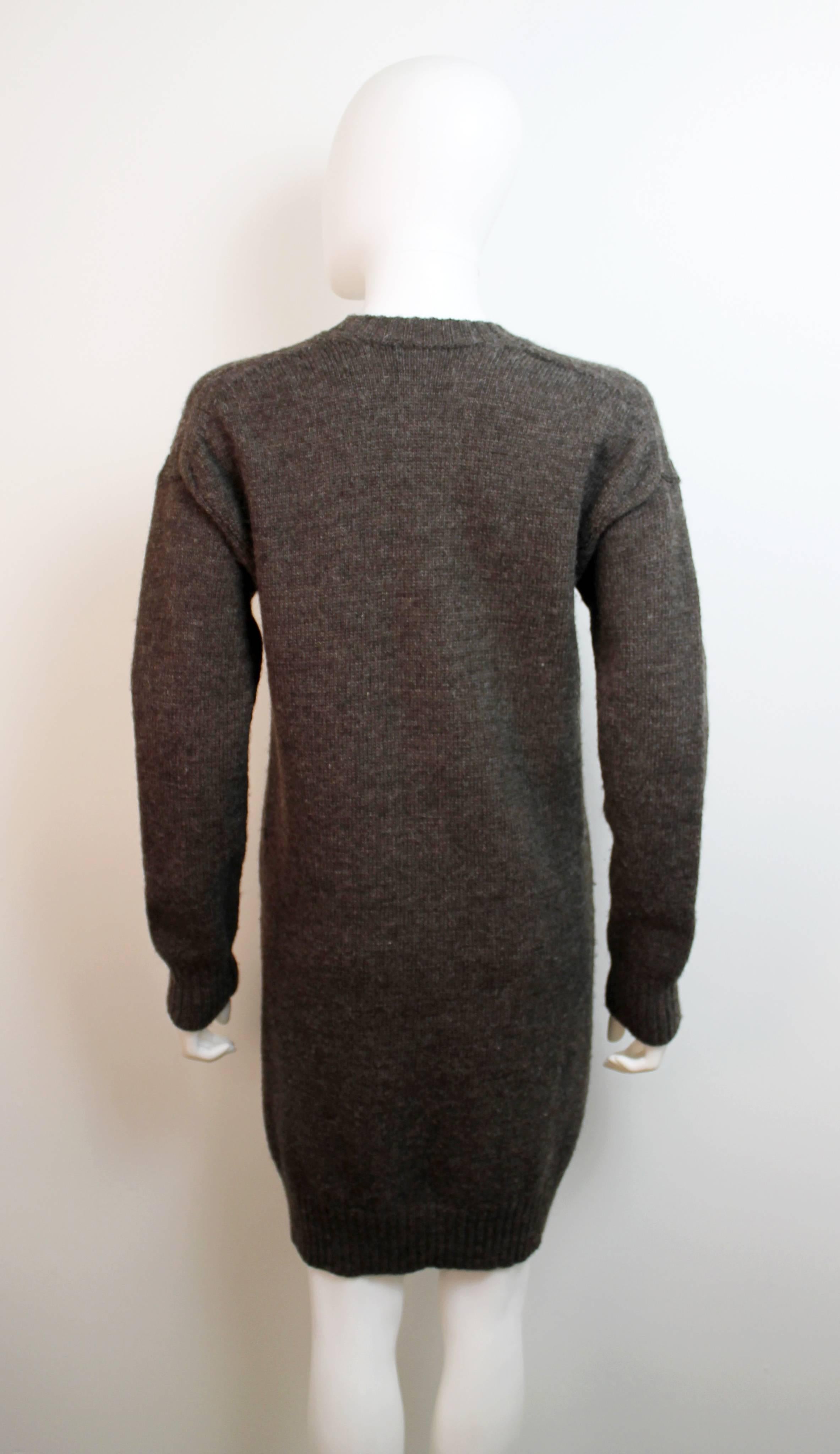 Junya Watanabe 2012 Brown Wool Dress In Excellent Condition In London, GB