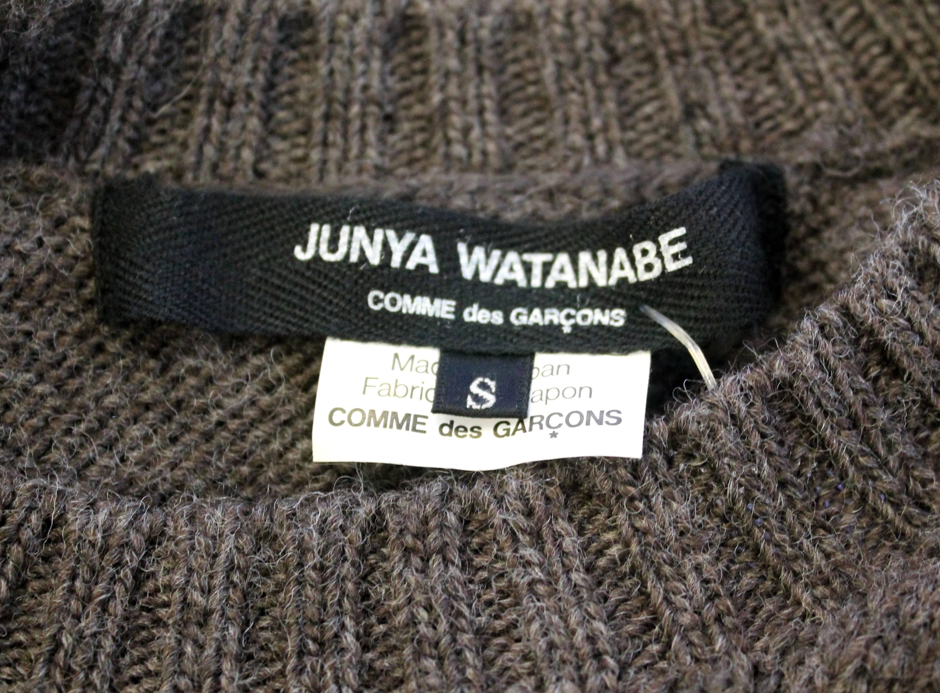 Junya Watanabe 2012 Brown Wool Dress 1