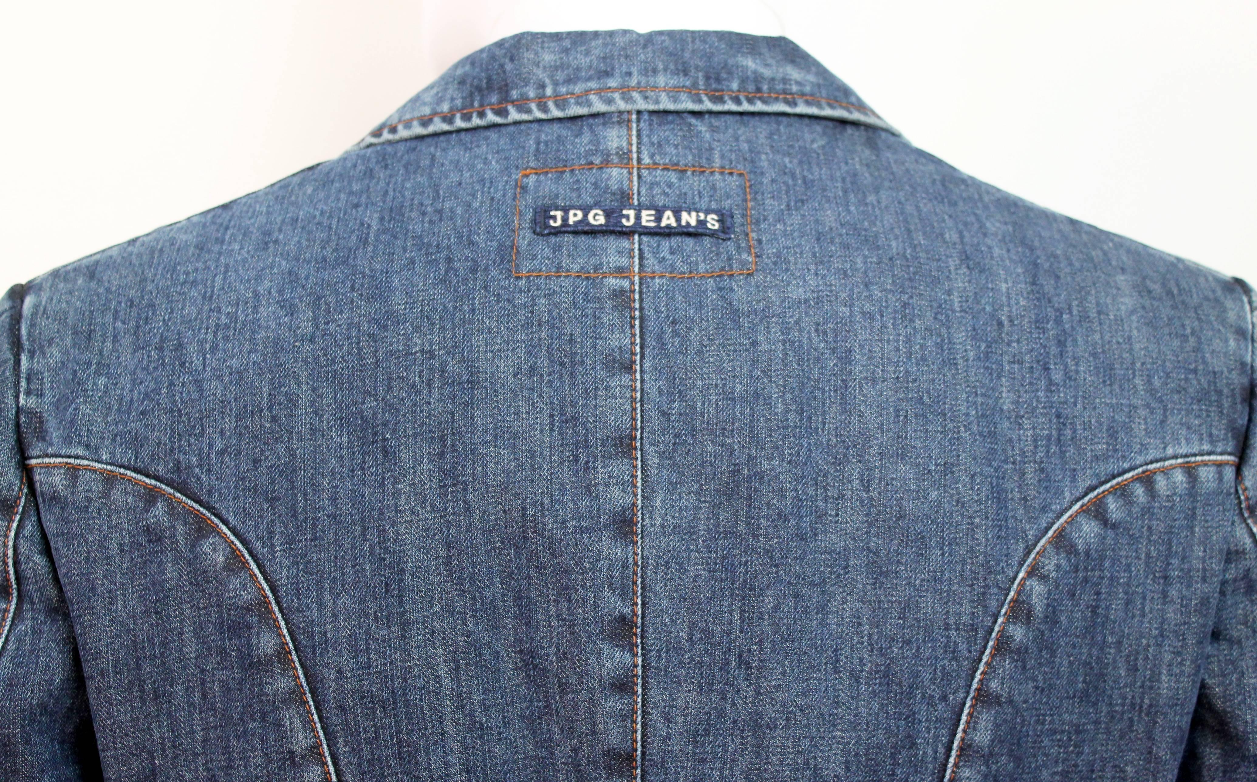Women's or Men's Jean Paul Gaultier Jeans Denim Tailcoat 